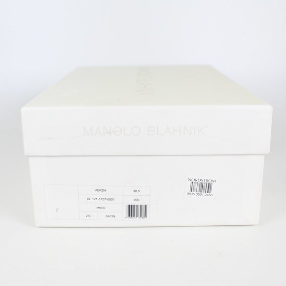 NEW MANOLO BLAHNIK Verda 90 Satin Heels – Jewel Buckle Wedding Sandals - Picture 16 of 16